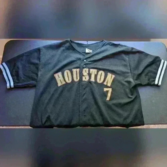 Houston Astros Craig Biggio 7 Authentic Baseball Jersey MLB Vintage 2000 Rare - Picture 1 of 13